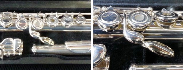 Vestus flute with key extension 