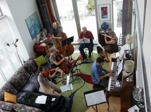 Rehearsing Hummel Septet in C Major "Military"