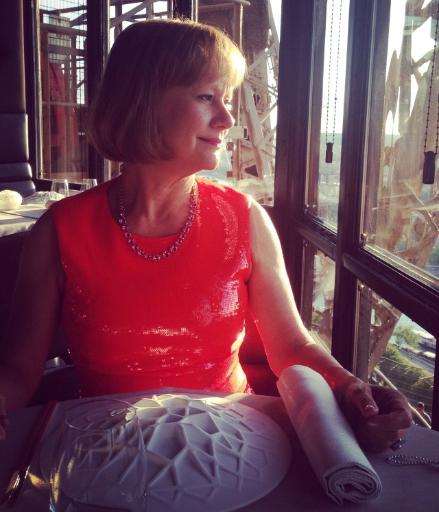 Yo contemplates the view