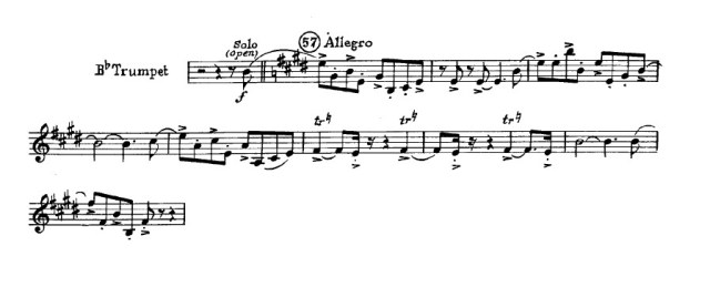 Trumpet excerpt from An American in Paris