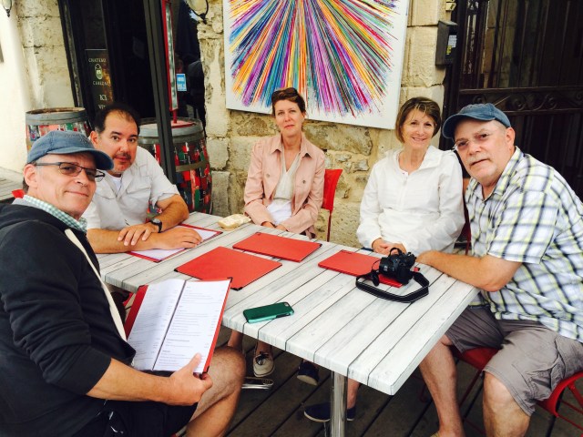 Pre-dinner drinks at Le Someil