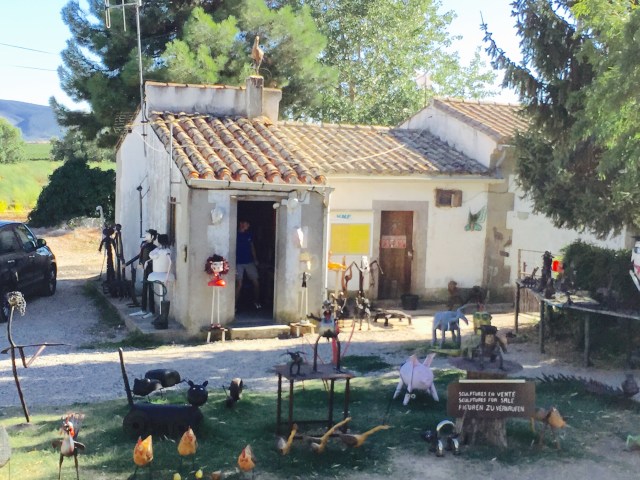 Lock house with sculpture garden