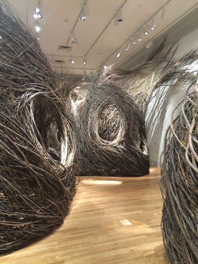 Woven willow branches by Patrick Dougherty