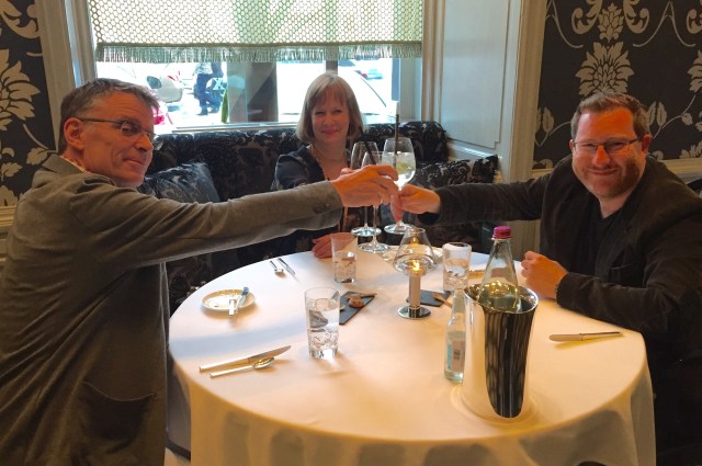 Our last dinner with Mike